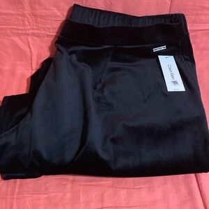 New With Tag ~ Calvin Klein Pull-on Velour Pants Size with Side Pockets ~ 3X 2X